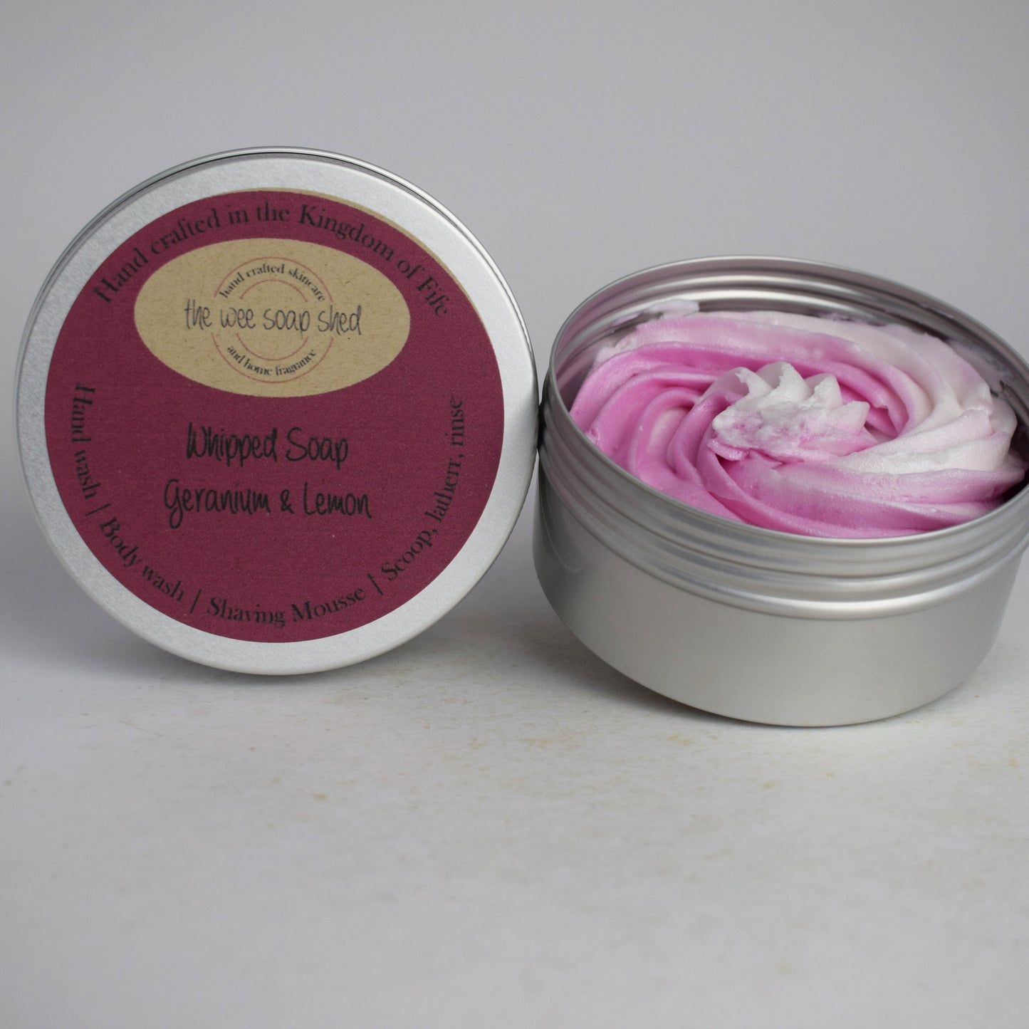 The Wee Soap Shed Geranium & Lemon Whipped Soap