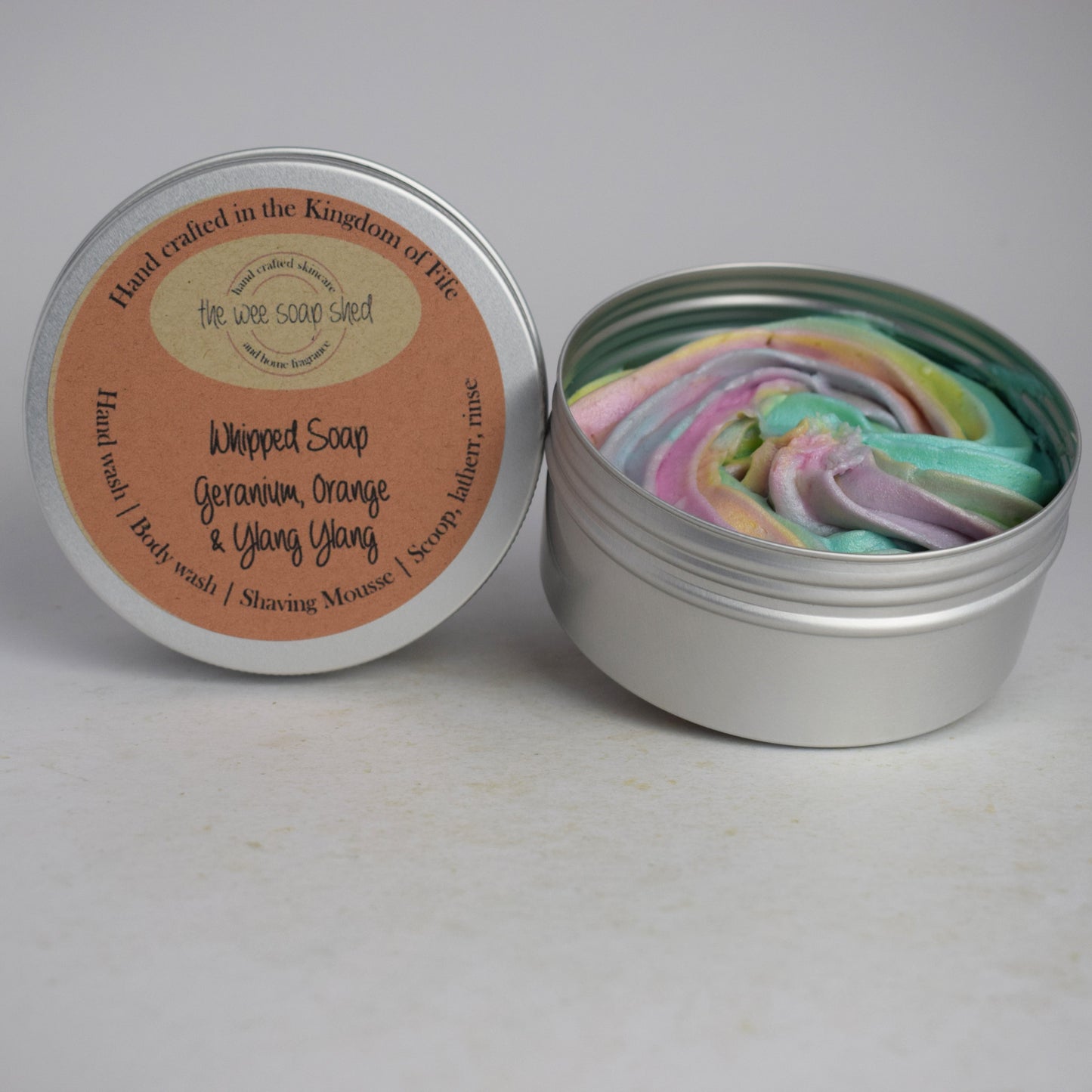 The Wee Soap Shed Geranium, Orange & Ylang Ylang Whipped Soap