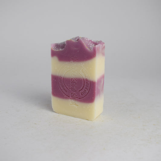 The Wee Soap Shed Candy Cane Tallow Soap Bar