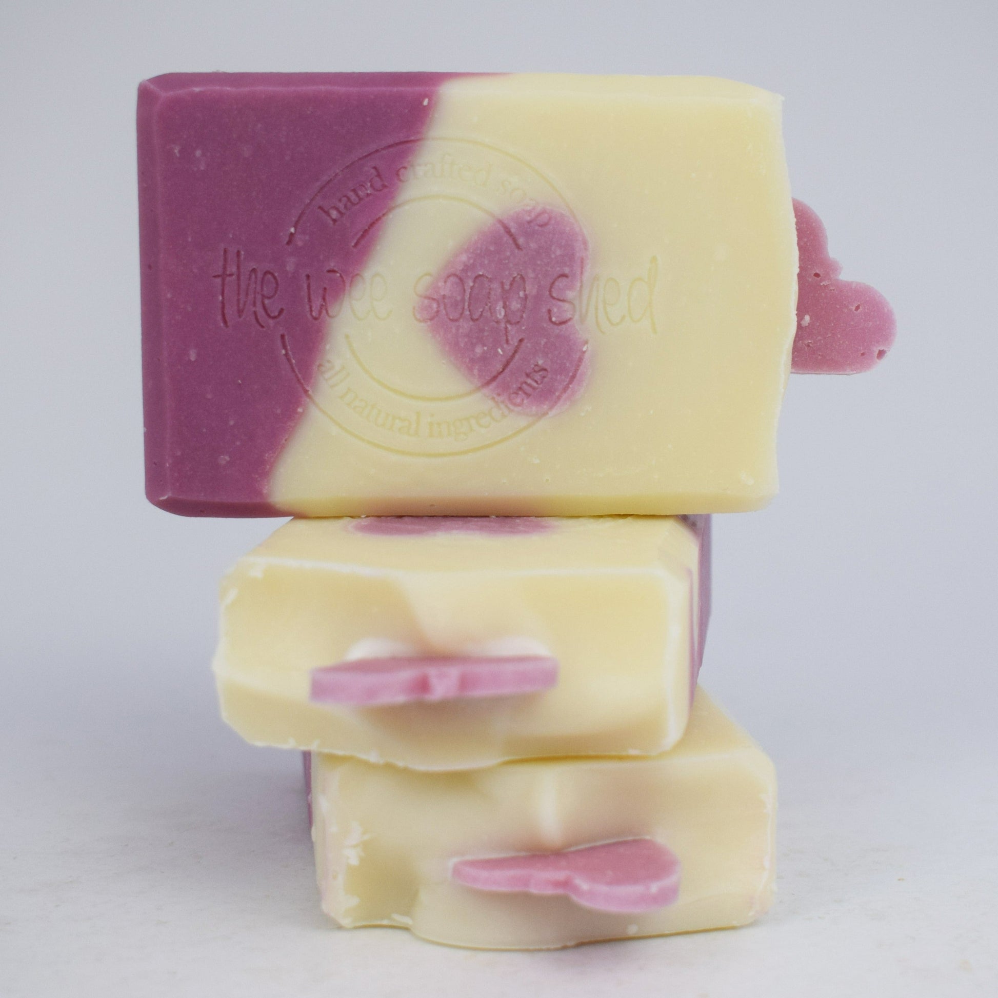 The Wee Soap Shed - Loving Me. Our special edition Valentine soap scented with bergamot & pink grapefruit essential oils