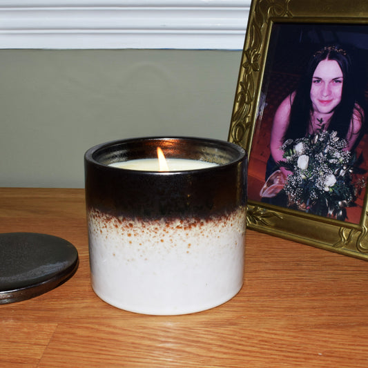 Enchanted Grove essential oil refillable candle
