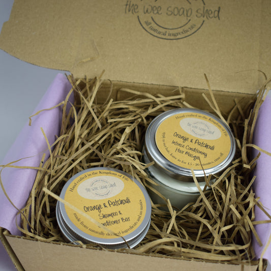 The Wee Soap Shed Orange & Patchouli Hair Care Bundle