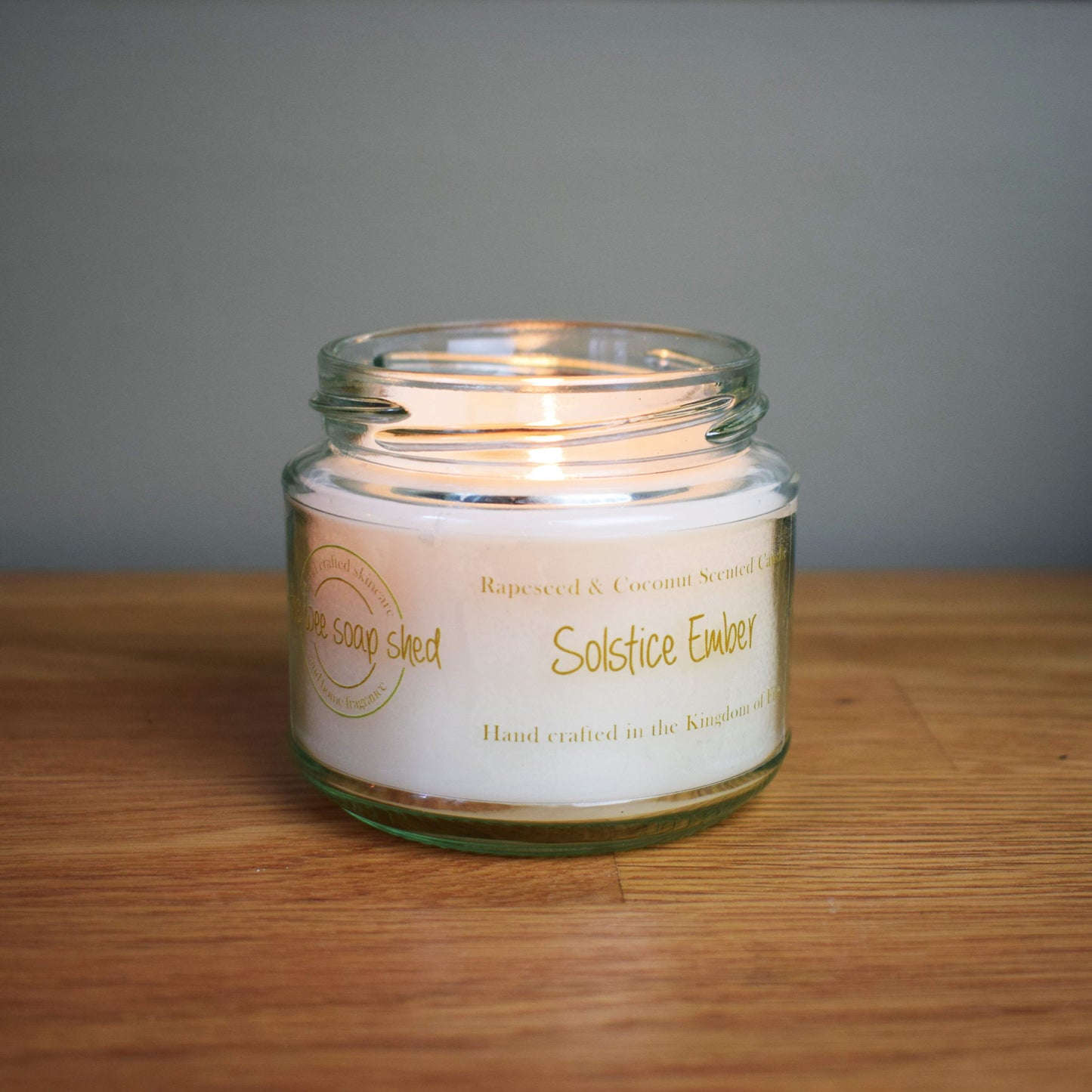 The Wee Soap Shed Solstice Ember 165g scented candle