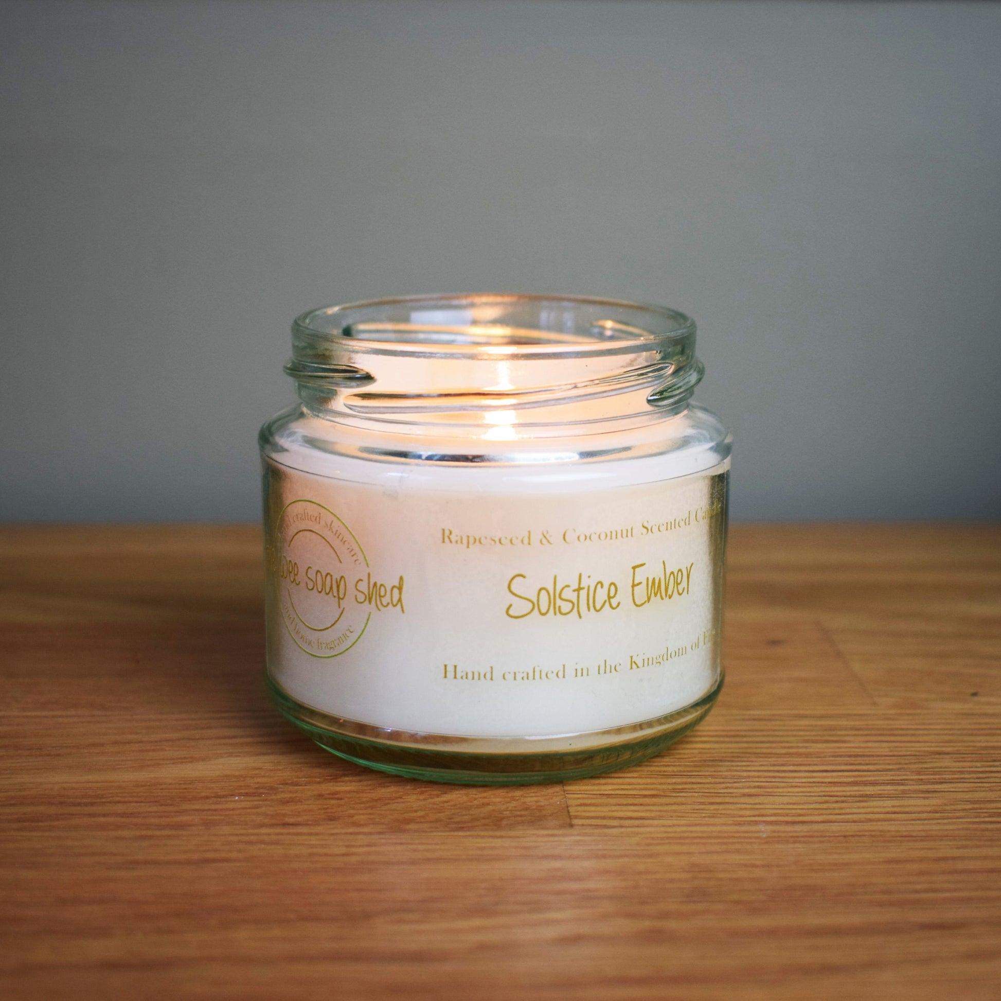 The Wee Soap Shed Solstice Ember 165g scented candle