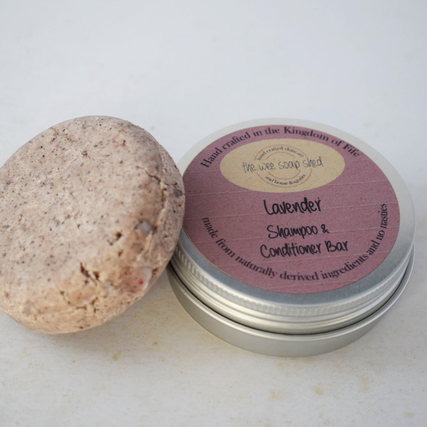 The Wee Soap Shed lavender shampoo & conditioner bar