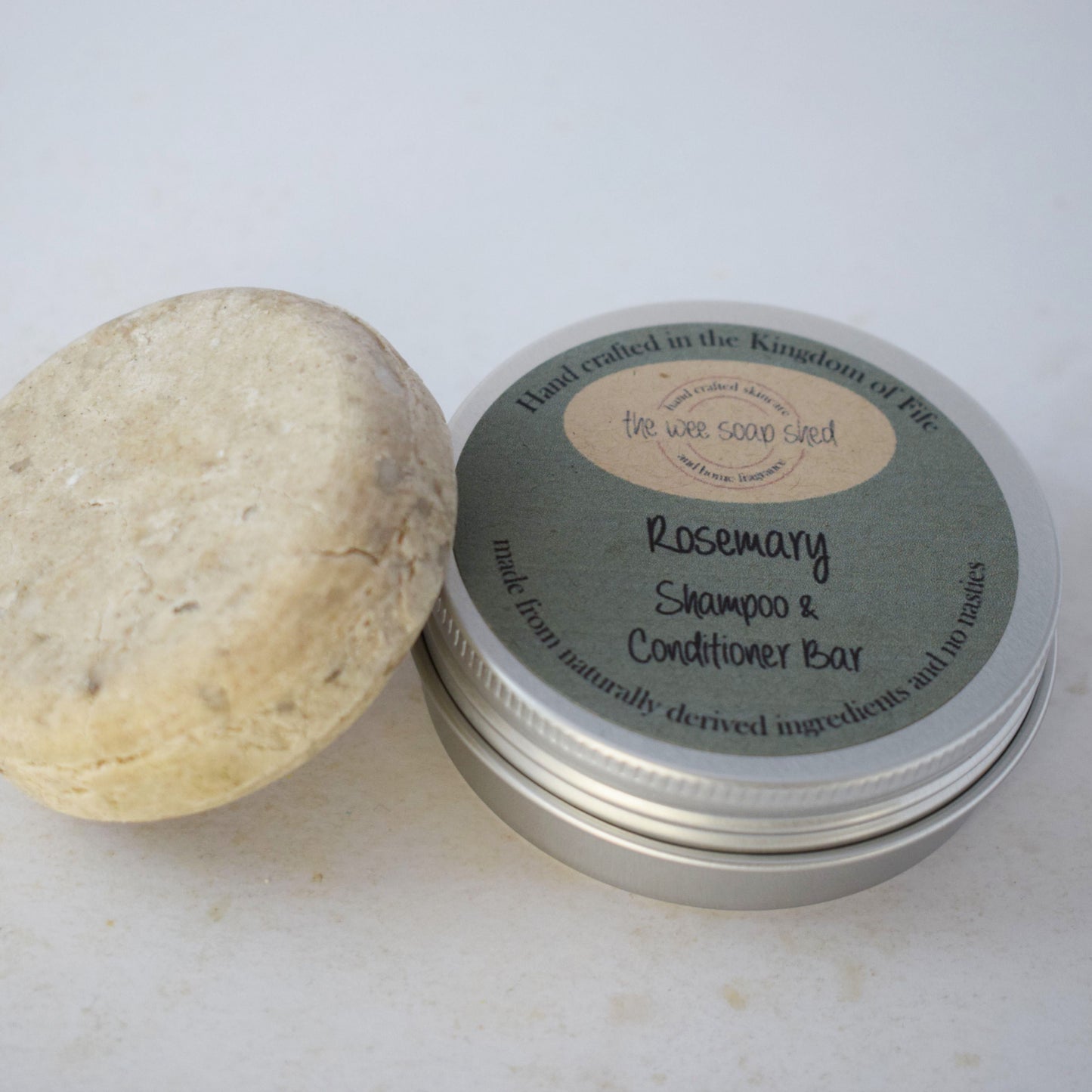 The Wee Soap Shed rosemary shampoo & conditioner bar