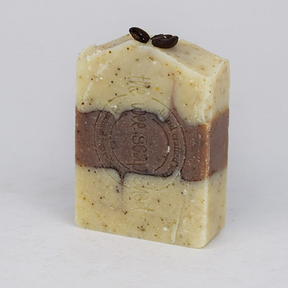 The Wee Soap Shed Cafe Latte Scrub Goat's Milk Soap