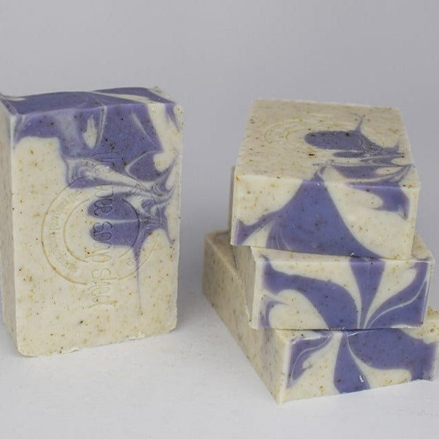 The Wee Soap Shed Lavender Scrub Soap Bar