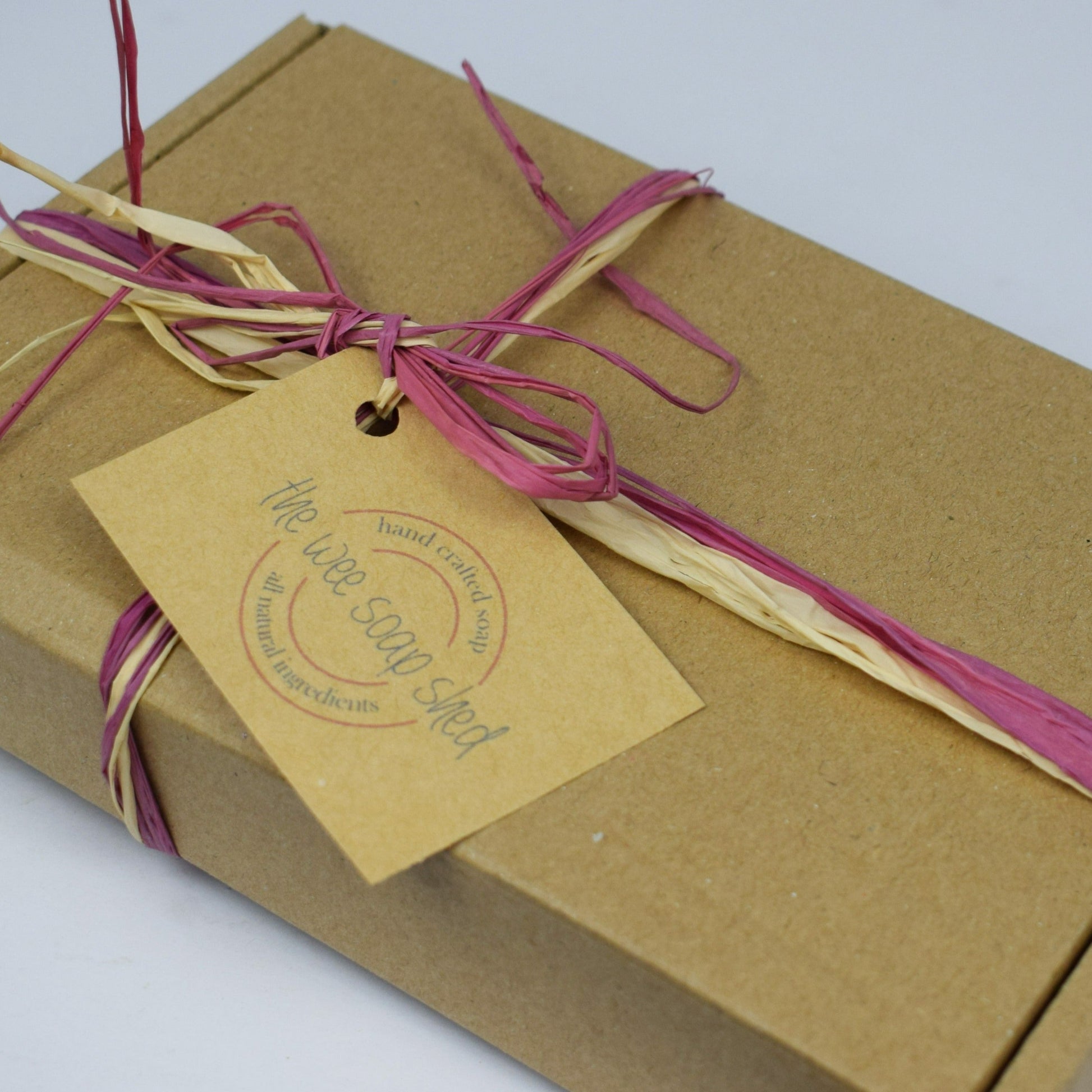 Gift Set with three beautiful bars of handmade natural soap