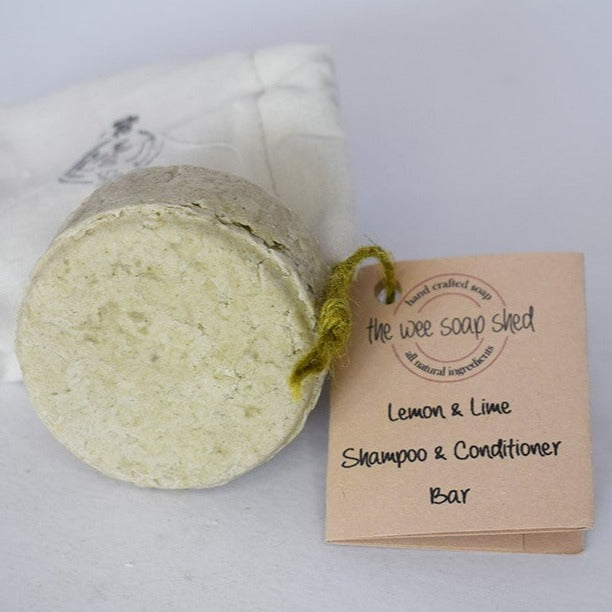 The Wee Soap Shed Lemon & Lime Shampoo & Conditioner Bar