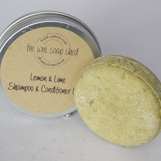 The Wee Soap Shed Lemon & Lime Shampoo & Conditioner Bar