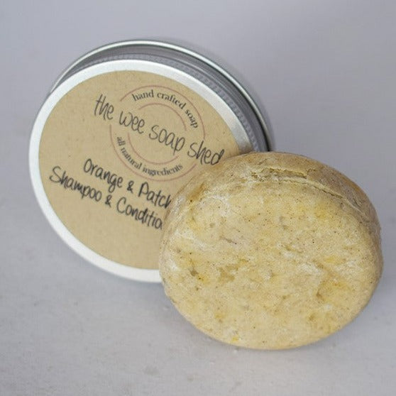The Wee Soap Shed Orange & Patchouli Shampoo & Conditioner Bar